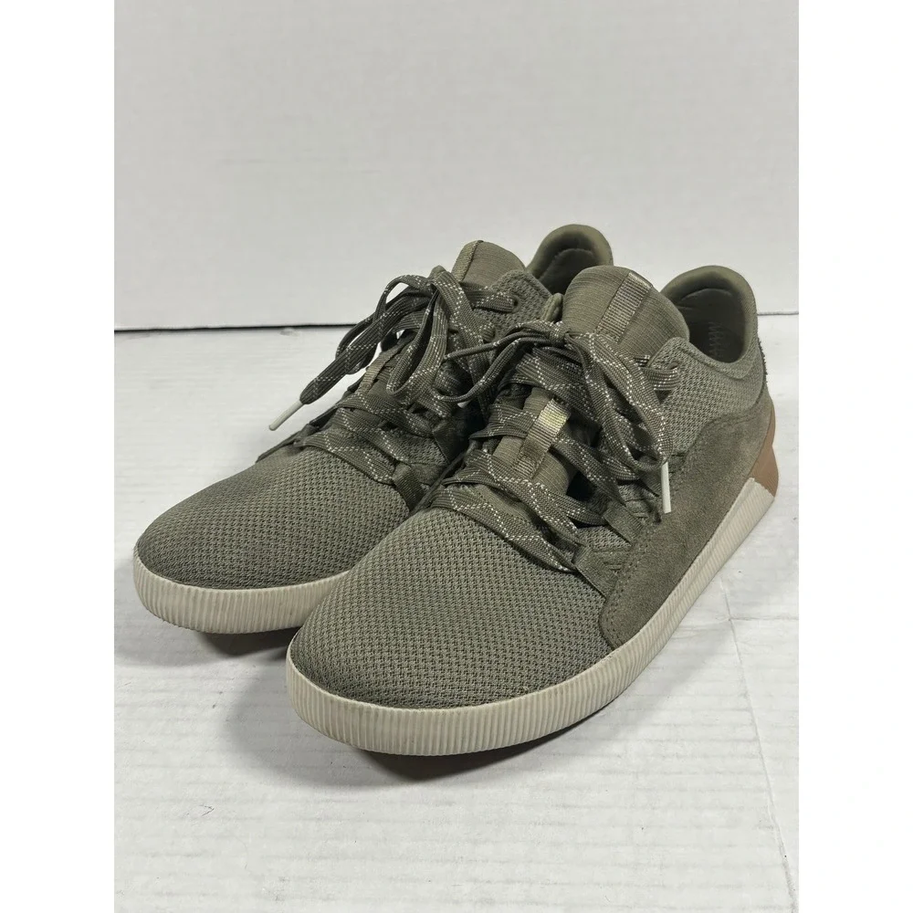 Sorel Out N About Plus Low Waterproof‎ Sneakers Sage Green Womens 10 NL4090-365